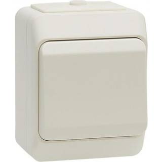 Kapslet korrespondanceafbryder IP44 - hvid