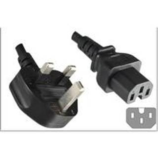 MICROCONNECT Power Cord UK -  C15 2m Black