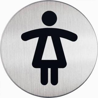 Durable Skilt | Rundt | Dame toilet