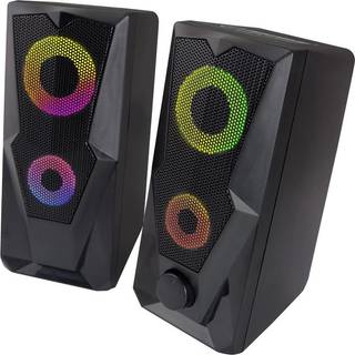 Esperanza SPEAKERS 2.0 USB LED RAINBOW BAILA - Sort