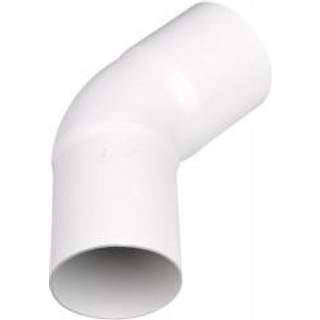 Plastmo bøjning 45 Ø90mm hvid 5224350