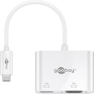 USB-C multiport adapter (USB-C han til VGA og HDMI hun) | 15 cm | PRIS-MATCH