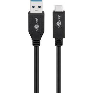 USB 3.2 Gen 2 superspeed kabel (USB C - A han) | 1 meter | PRIS-MATCH