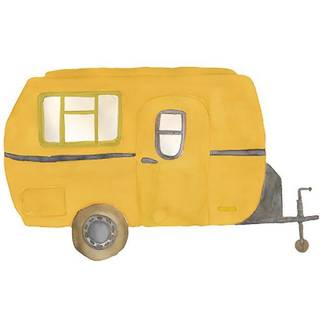 That's Mine - Wallsticker Retro caravan - Multi