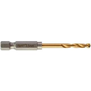 Spiralbor HSS-G TiN 1/4" 6kt skaft 3,5mm pk/2