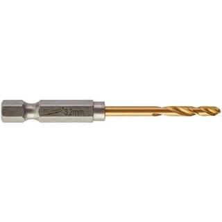 Spiralbor HSS-G TiN 1/4" 6kt skaft 3,2mm pk/2