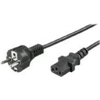 MicroConnect Apparat strømkabel med lige stik | sort (Schuko CEE7/7 | PRIS-MATCH