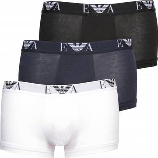 EMPORIO ARMANI Herren Trunks blau,schwarz,weiß Baumwolle & Mix unifarben