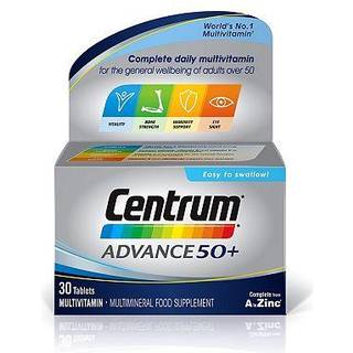 CENTRUM ADVANCE 50 Plus multivitamintabletter, pakke med 30 stk