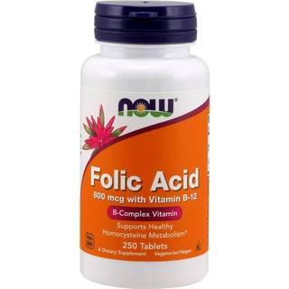 NOW FOODS FOLIC ACID 800 mcg 250 stk
