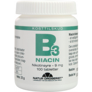 Natur-Drogeriet B3 Niacin 9 mg - 100 tabl.