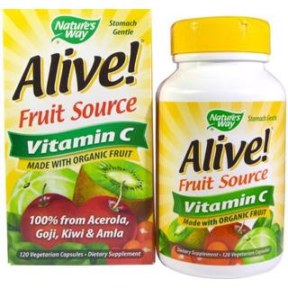 Nature's Way – Alive!® Fruit Source Vitamin C 120 Kapsler
