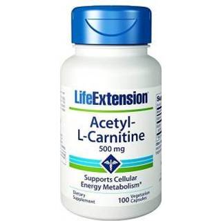 Acetyl-L-carnitin, 500mg - 100 kapsler
