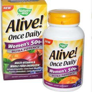 Natures Way - Alive! Kvinders 50+ Ultra Multivitamin 60 tabletter