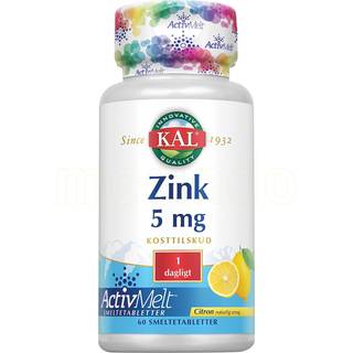 KAL Zink 5 mg - 60 smeltetabletter
