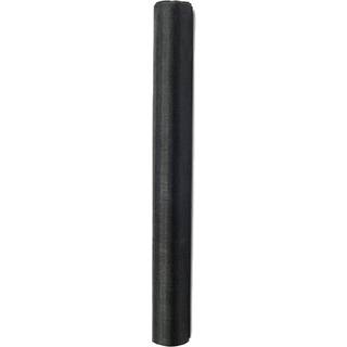 Organza Sort 0,36 x 9 meter - glat silkelook