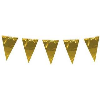 10 m. Vimpler guld Metallic - ind og udendørs