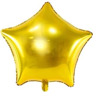 1 stk. Folieballon Stjerne Guld 45 cm – Perfekt til festlige lejligheder, holder længe!