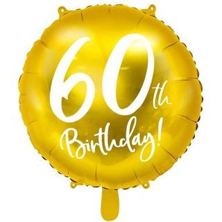 60 års fødselsdag folieballoner 18"
