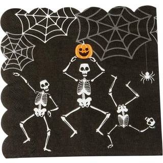 Halloween servietter 16 stk. - Skeletter