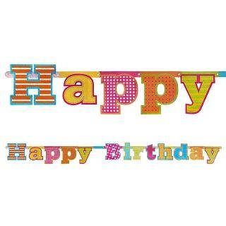 Happy Birthday banner - 166 cm
