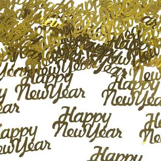 Konfetti Happy New Year Guld