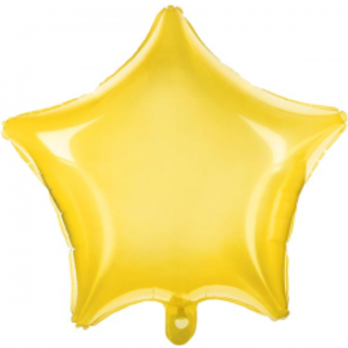 Neon gul stjerne 18" folieballon