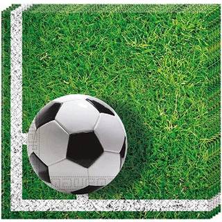Servietter med fodboldtema - 20 stk.
