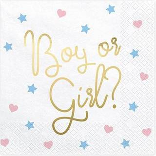 20 stk Servietter Boy or Girl