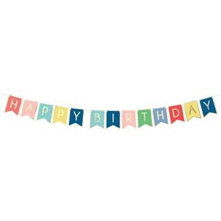Happy Birthday banner - 175 cm - mix