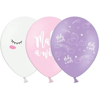 6 stk. Enhjørning Balloner Mix – Holdbare 30 cm Festballoner i Farverige Motiver