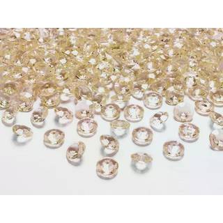 100 stk. Pynte diamanter guld 12mm