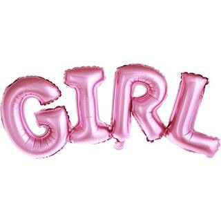Folieballon GIRL Lyserød 13” x 29” – Perfekt til Baby Shower & Pige Festdekor