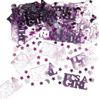 It´s a Girl konfetti - Metal folie - 14 g.