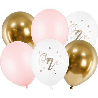 Ballon buket One lyserød