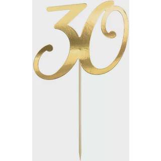Kage topper "30" guld