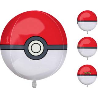 Pokeball folieballon - 38x40 cm
