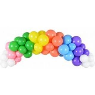 Ballonguirlande Elegant Hvid og Guld 2 Meter – Perfekt til Bryllup & Festlig Dekoration