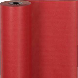 Rødt gavepapir 50 cm x 100 m - Kvistkvalitet