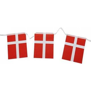 Guirlande m/8 stk. flag papir