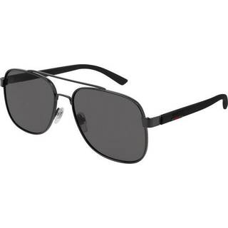 Gucci Mand GG0422S 001 Solbriller Metal Grå Firkantet Normal