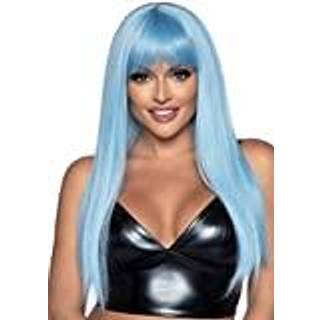 Long Straight Bang Wig Blue