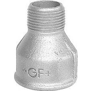 Spidsmuffe galvaniseret reduktion 3/8" - 1/4" muffe-nippel