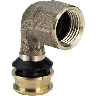 Viega Raxofix overgangsbøjning 90° 16 x 1/2" muffe/muffe rødgods