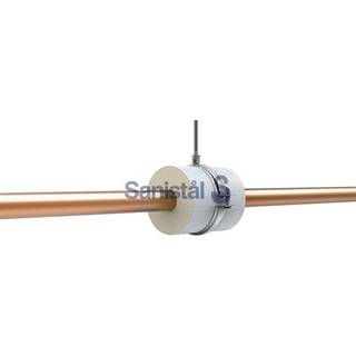 Isoglobal rørbærer vvs 89X40 mm. M8/M10 inkl. Galv. Bøjle og isolering.