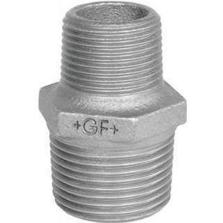 Brystnippel galvaniseret 3/8" - 1/8"