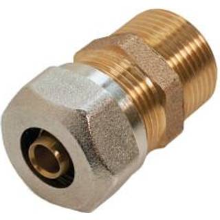 Roth Overgang 15 mm x 3/4" nippel rødgods