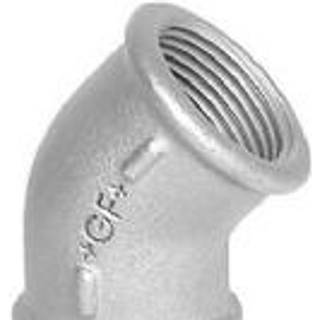 +GF+ Vinkel 45° galvaniseret muffe/muffe 1 1/4
