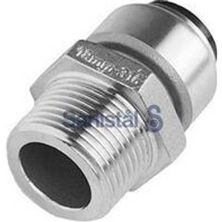 Roth Overgang rustfritt stål 28 x 3/4" nippel