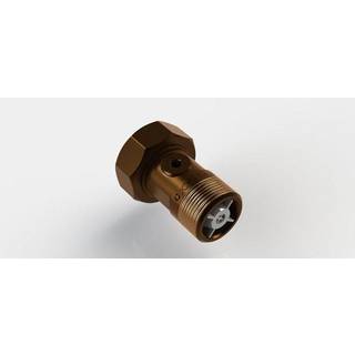 JCH Målerforskruning med kontrollerbar kontraventil 2286 rødgods 12 x 34 x 40 mm